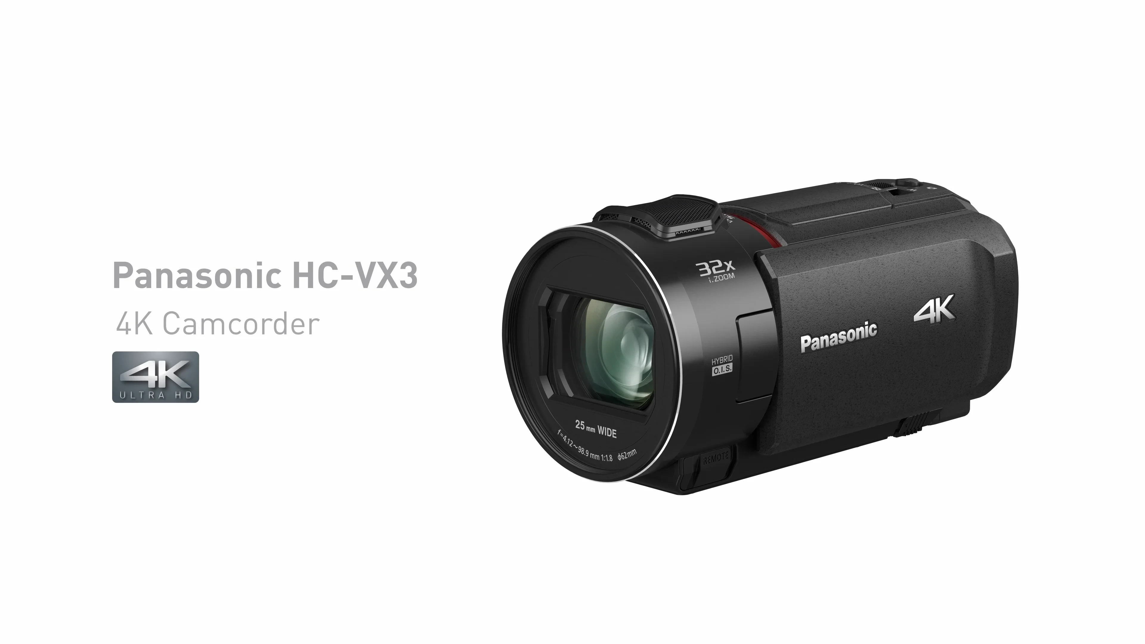 Panasonic HC-VX3 4K Camcorder | Harvey Norman