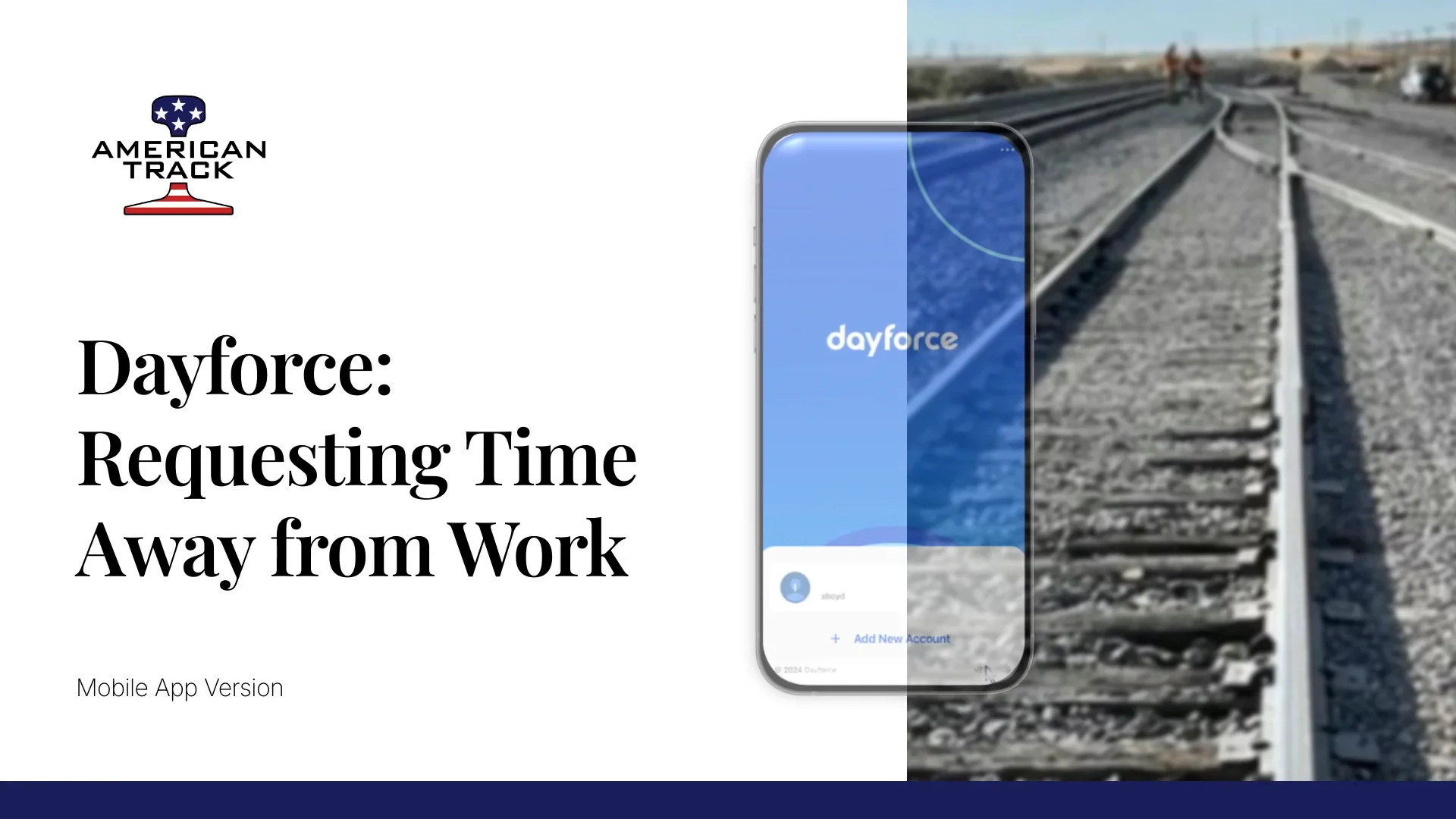 Dayforce app requesting time away from work english