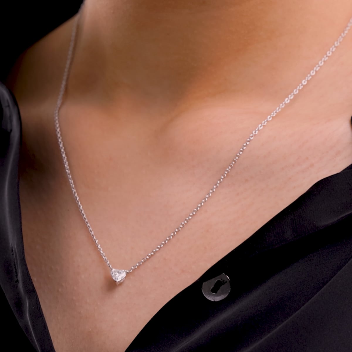 product video 2 for 1/2 ctw Heart Lab Grown Diamond Solitaire Pendant