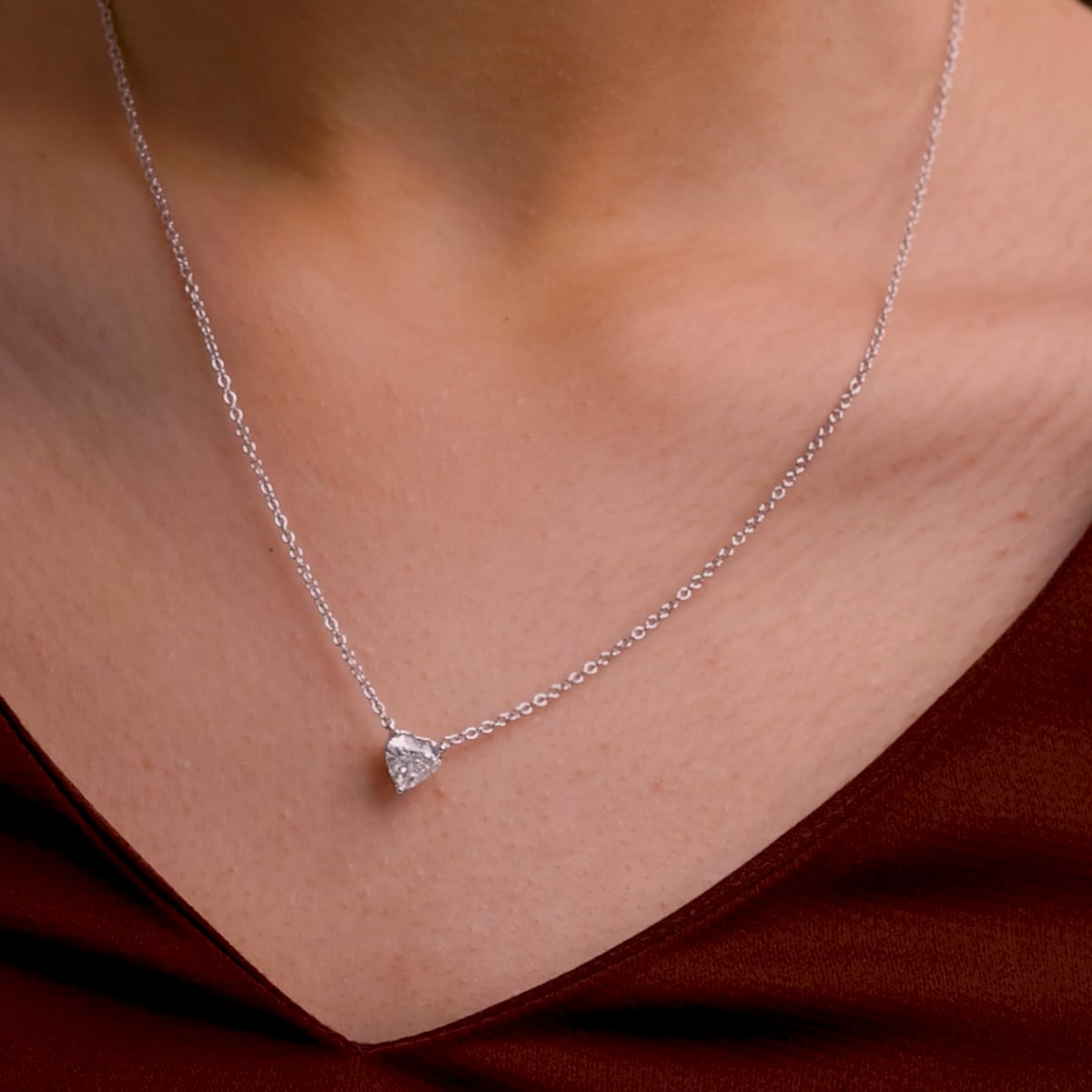 product video 2 for 1 ctw Heart Lab Grown Diamond Solitaire Pendant