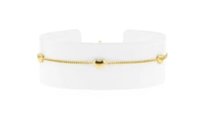 Italian 18kt Gold Vermeil Mini Heart Station Bracelet