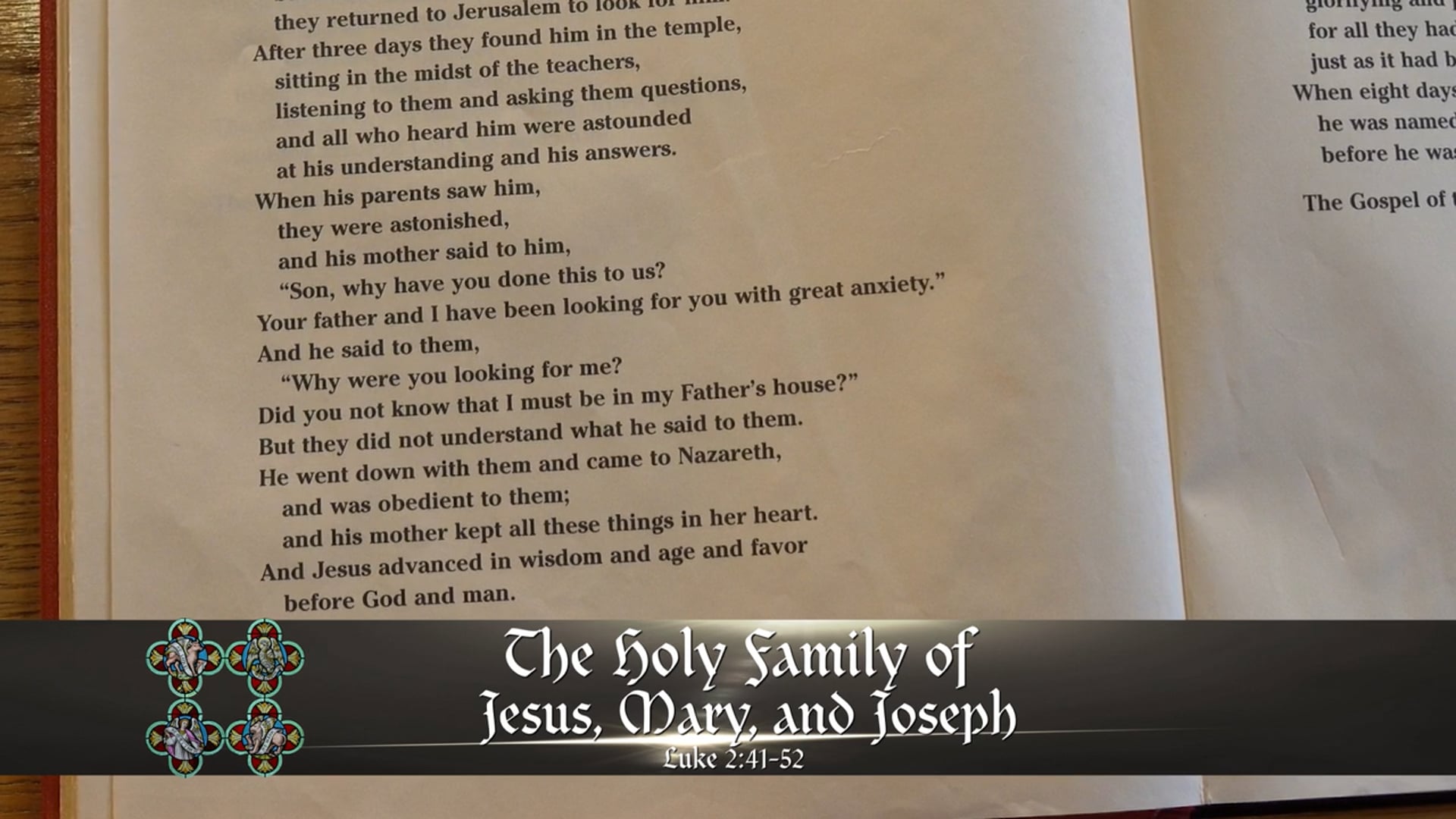 The Word - Feast of the Holy Family of Jesus, Mary and Joseph