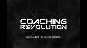 Prone Medball Hip Internal Rotation