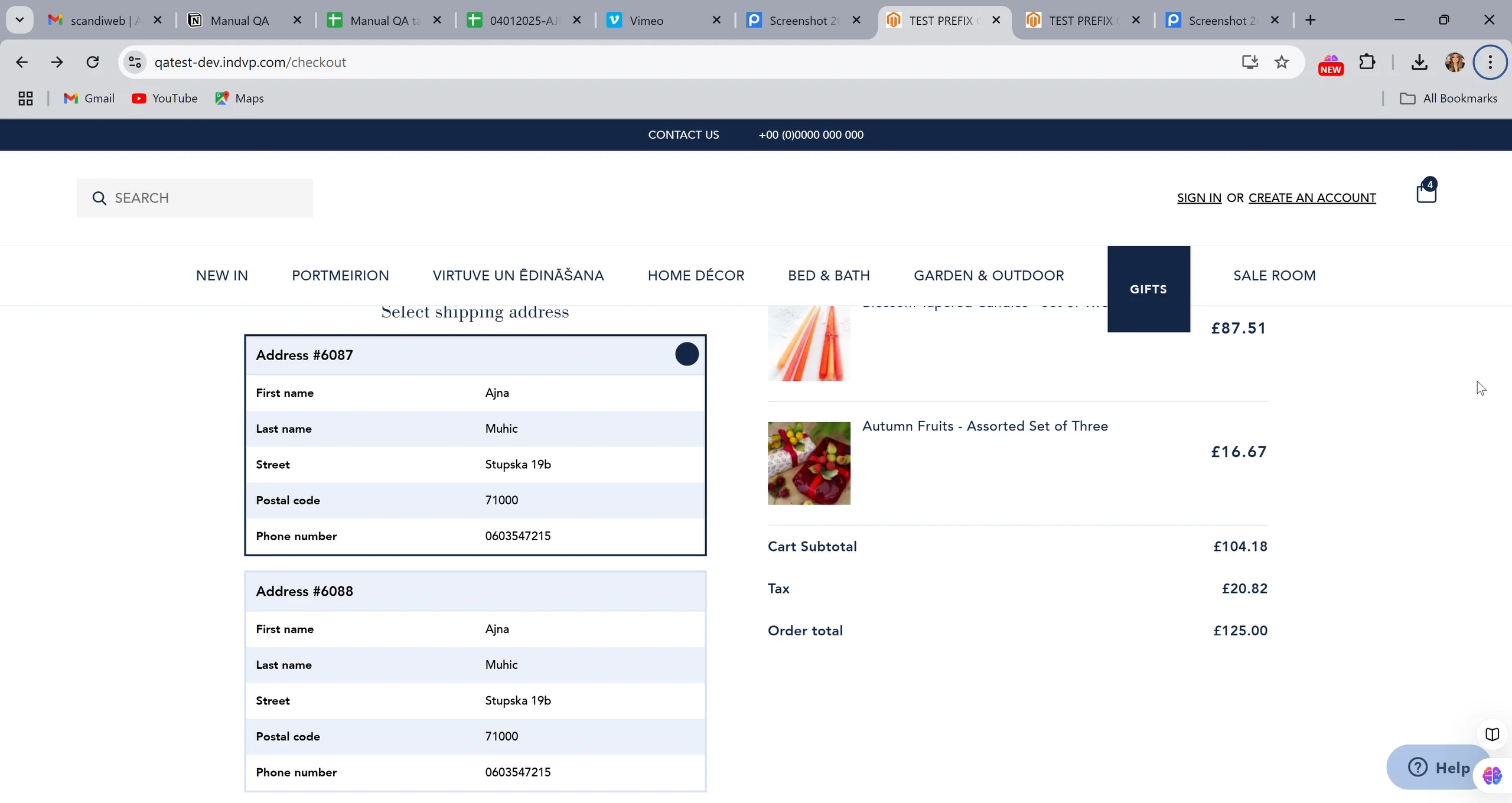 Checkout does not work