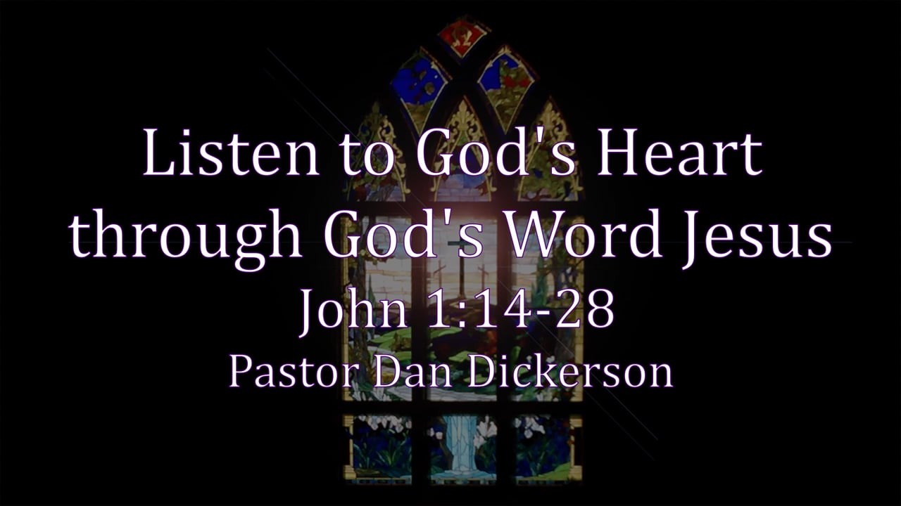 Listen to God's Heart  through God's Word Jesus