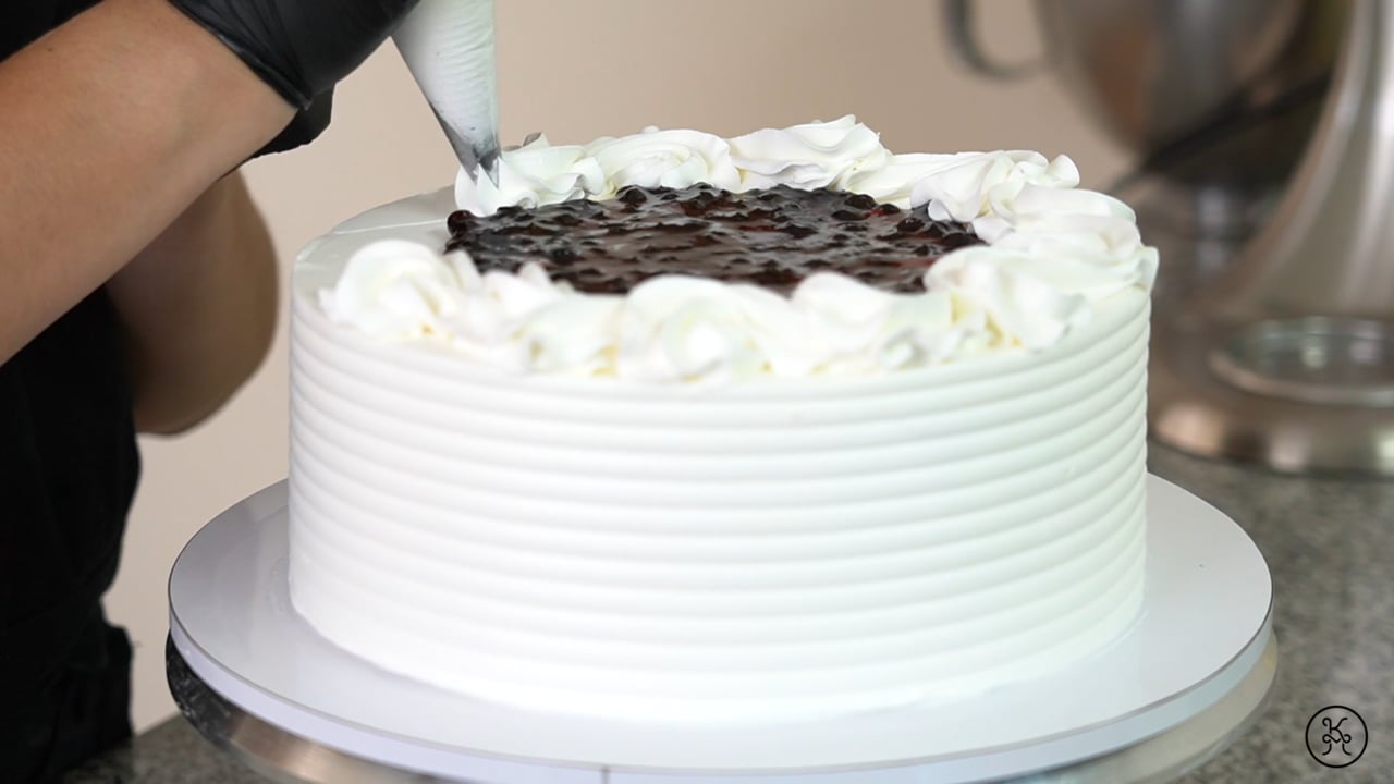 Decoración de Torta de Sauco