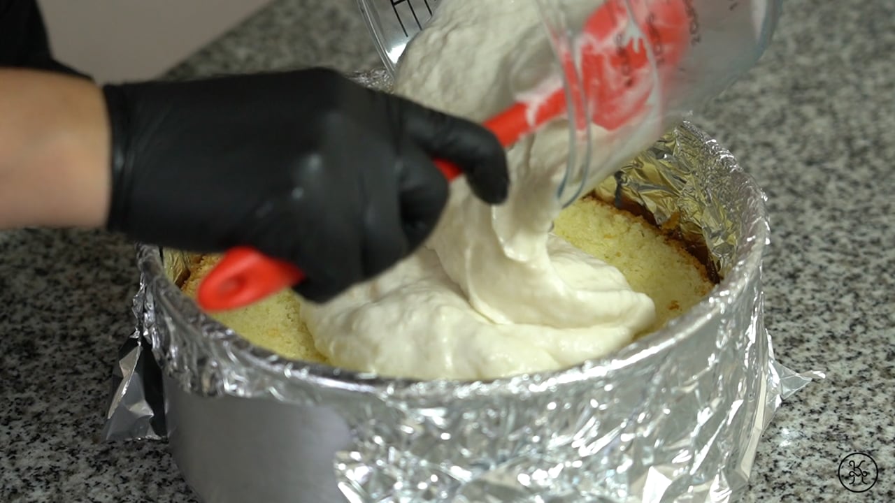 Preparación de Torta Cremosa de Guanábana