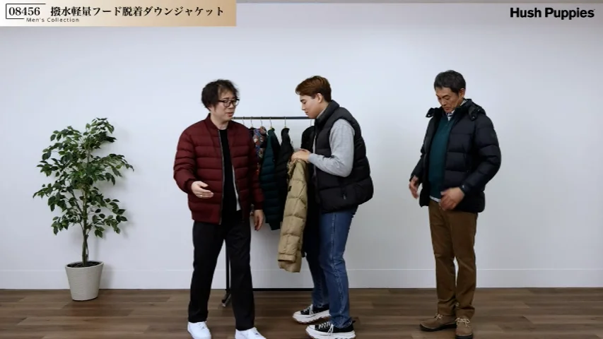 撥水軽量フード脱着ダウンジャケット【キングサイズ】 - ハッシュパピーアパレル公式通販サイト