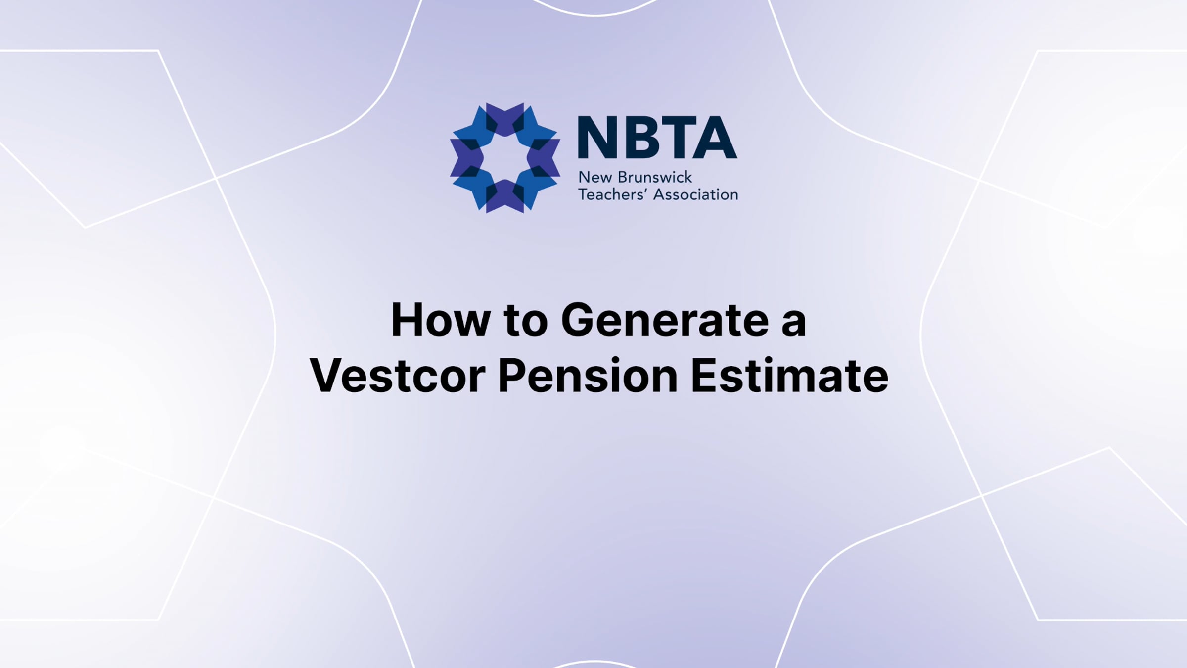 How to Generate a Vestcor Pension Estimate