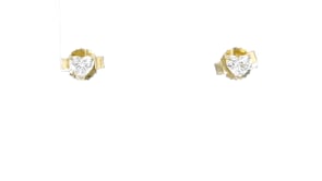 .20 ct. t.w. Heart-Shaped Lab-Grown Diamond Stud Earrings in 14kt Yellow Gold