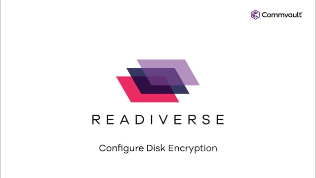 Configure Disk Encryption