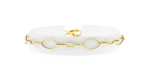 Italian 18kt Yellow Gold Oval-Link Bracelet