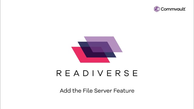 Add the File Server Feature