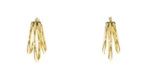 Italian 14kt Yellow Gold Triple-Hoop Earrings