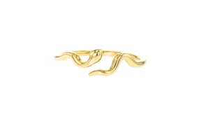 Italian 18kt Gold Vermeil Snake Ring