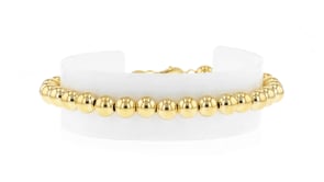 Italian 14kt Yellow Gold Bead Bracelet