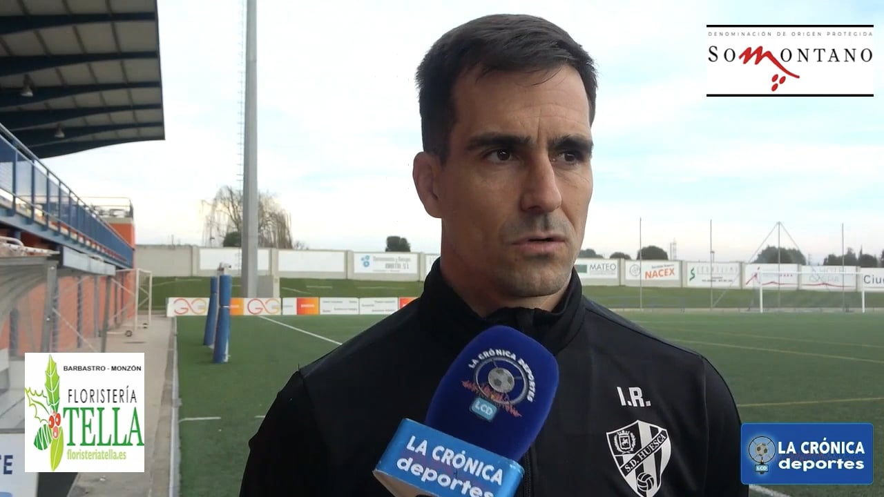 ÍÑIGO ROS (Entrenador Huesca B) CD Binéfar 1-2 SD Huesca B / Jor. 16 / Tercera Rfef