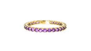 80 ct. t.w. Amethyst Eternity Band in 14kt Yellow Gold