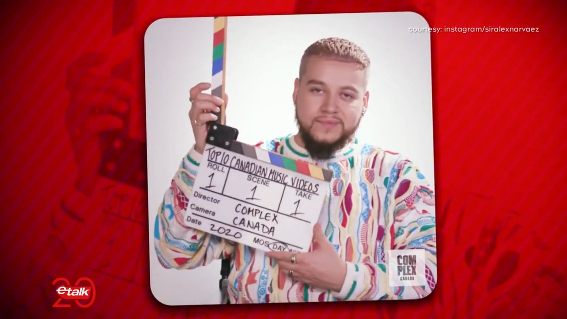 Alex Narvaez featured on etalk