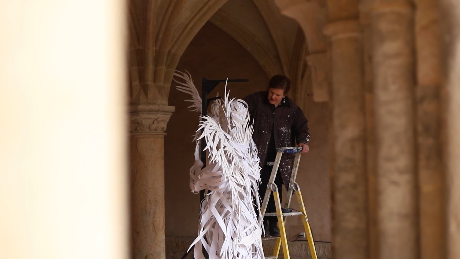 Installation de Hélène Liger à L'Abbaye royale de l'Epau