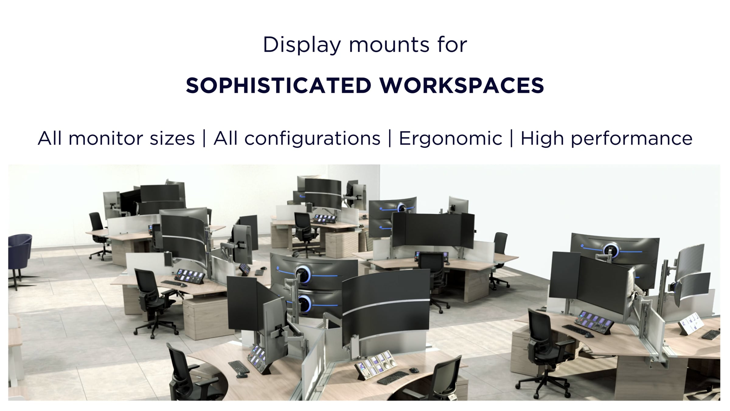 Atdec Modular for Workspace - create modular monitor mounts