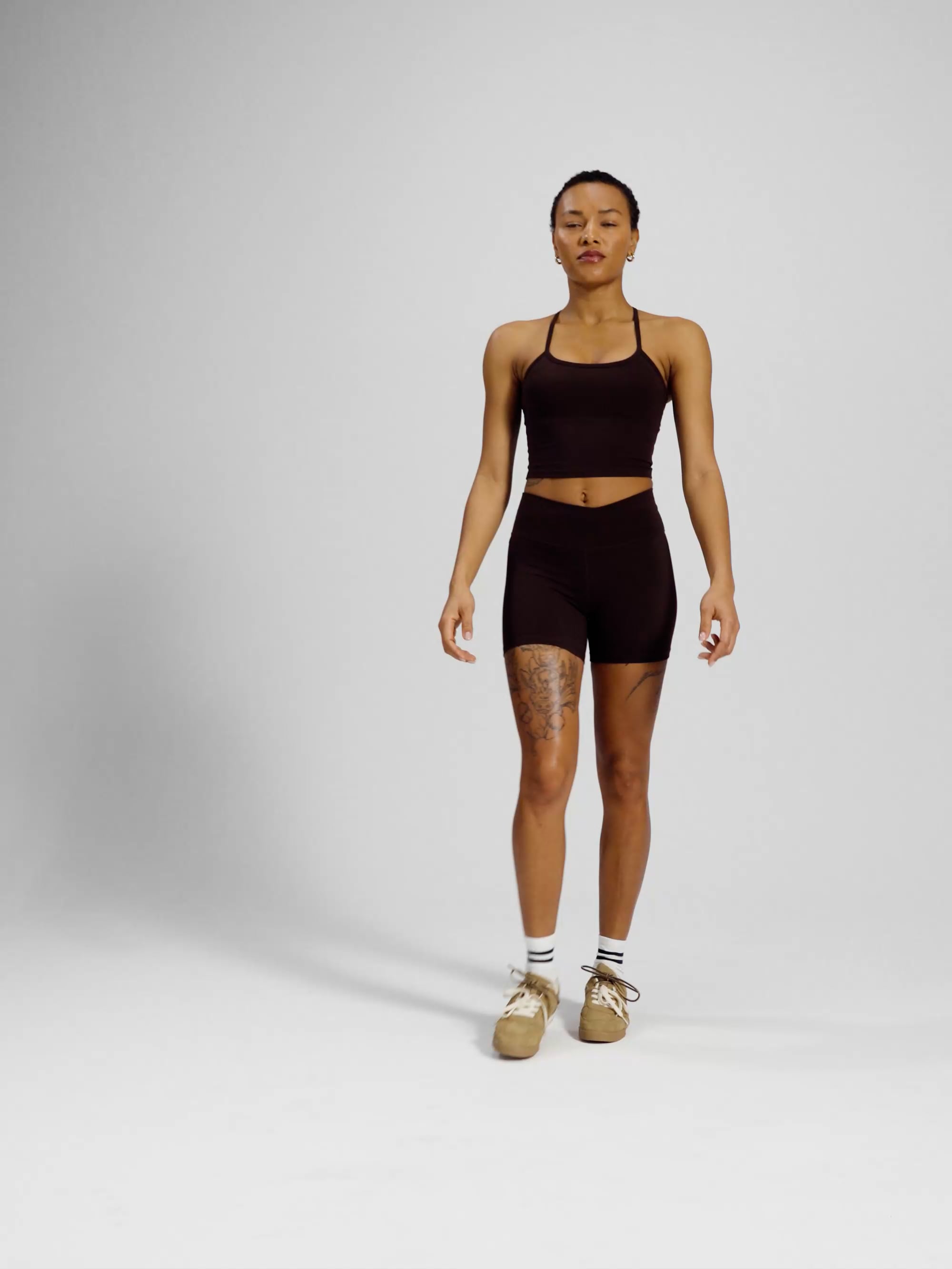 טייץ קצר עם מותן מעטפת מבד ilios