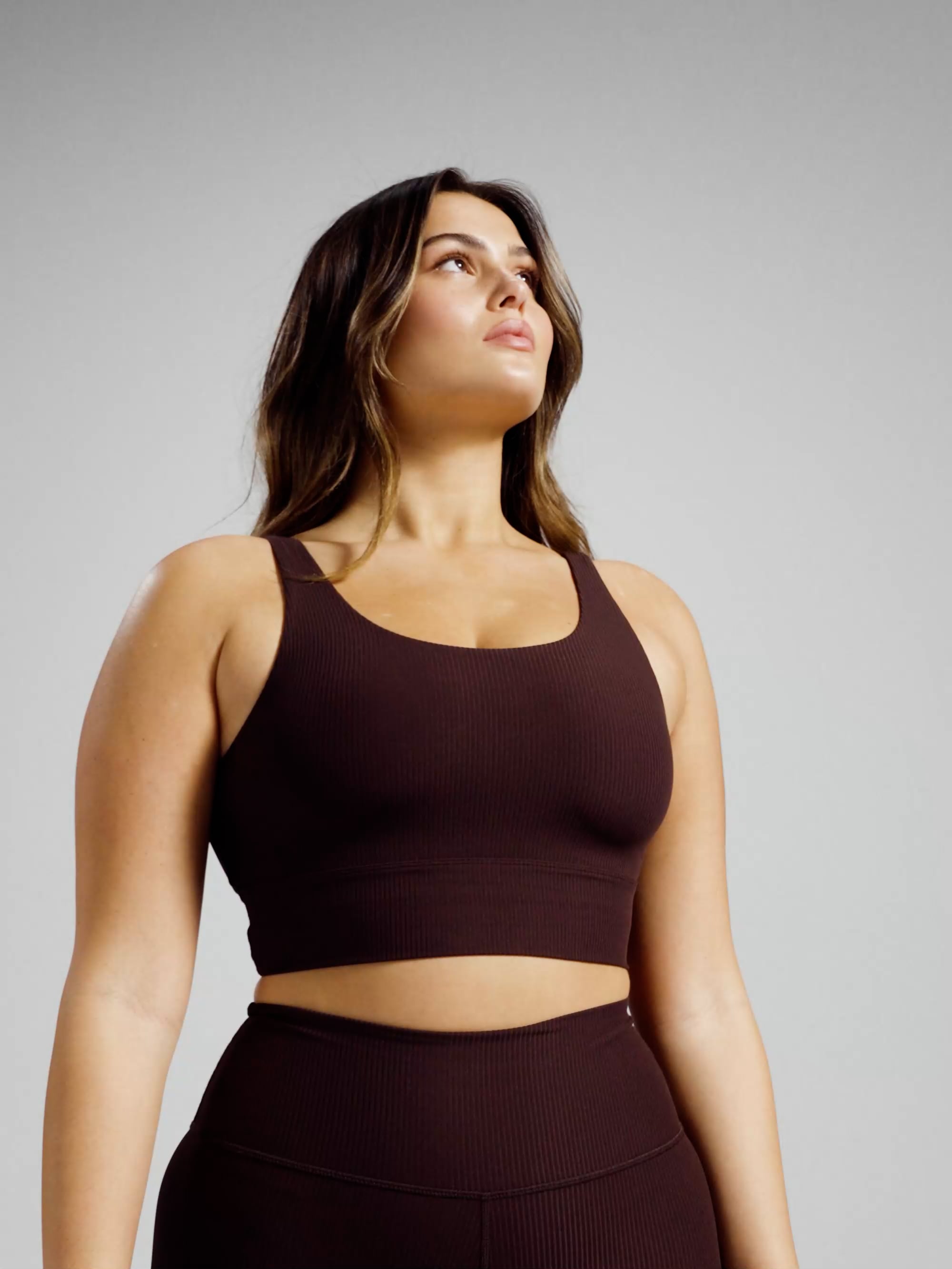 חזיית ספורט Longline מבד ilios ריב