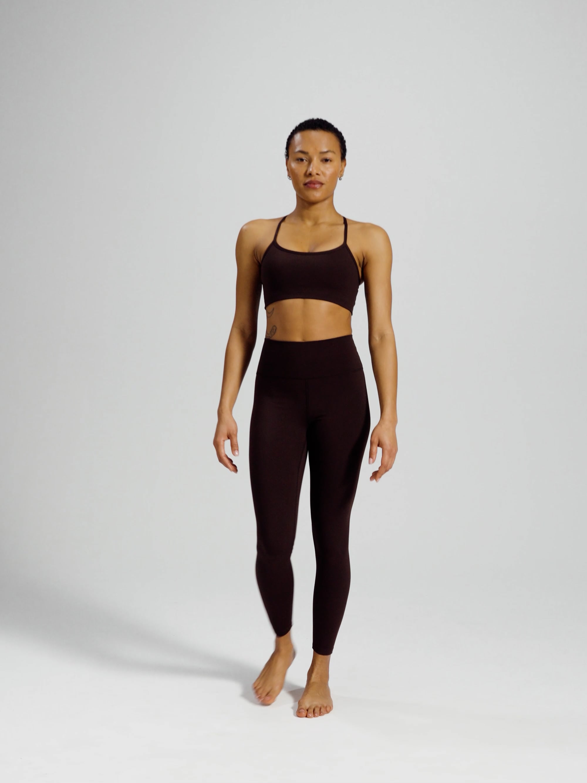 טייץ בגזרה גבוהה אורך ”25 מבד ilios