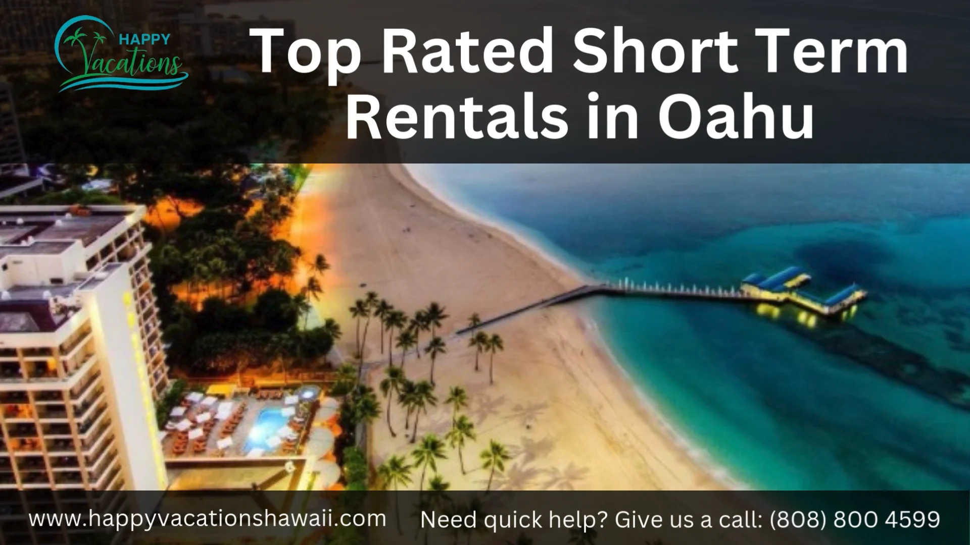 Top Rated Short Term Rentals in Oahu - www.happyvacationshawaii