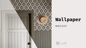 Vintage Farmhouse Wallpaper Mockup, a Household Mockup by LinnestCreative (Thumbnail 5 of 5)