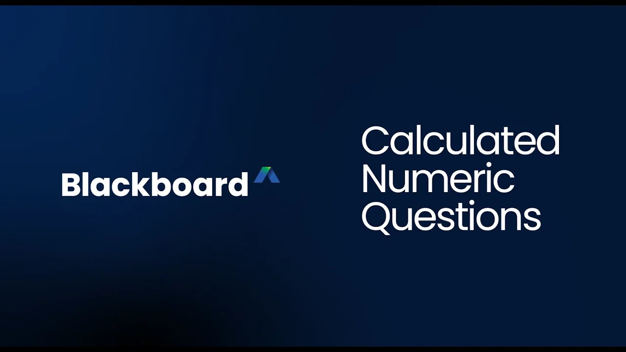 Calculated Numeric Questions