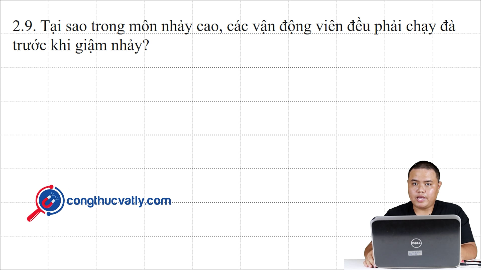 Tại sao trong môn nhảy cao, các vận động viên đều phải chạy đà trước khi giậm nhảy?