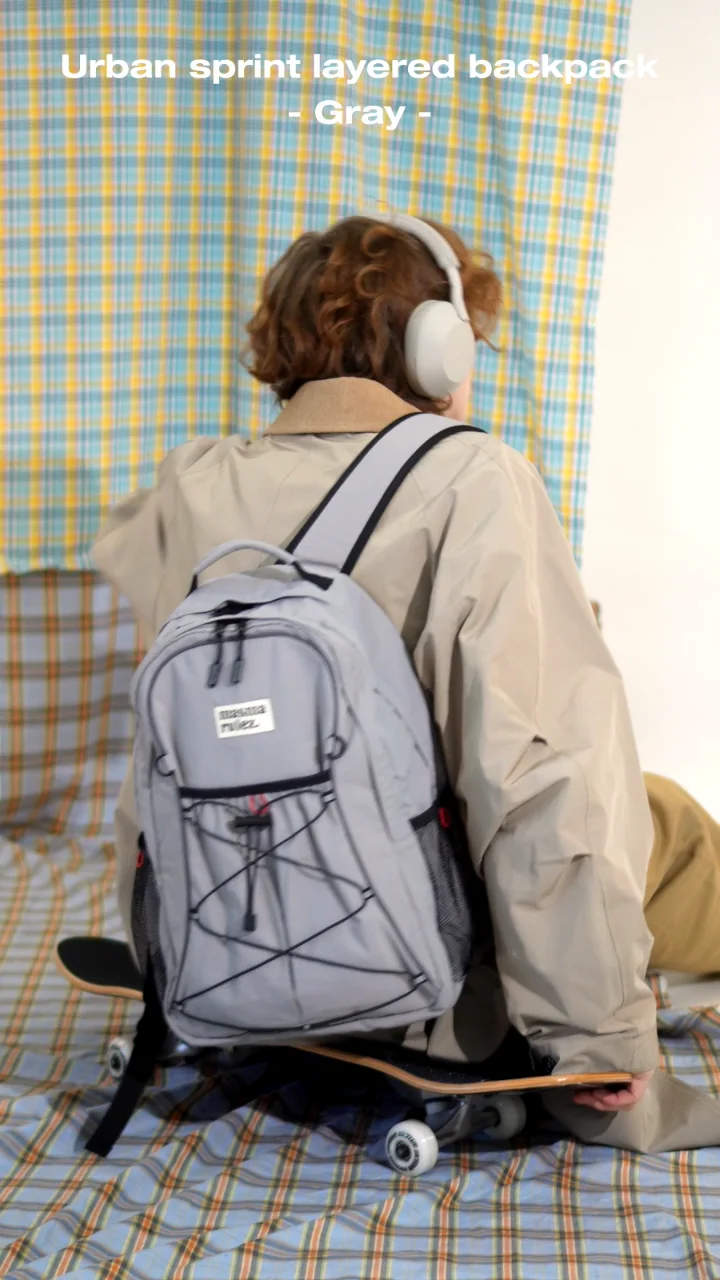 【masmarulez】 韓国人気★ Urban Sprint Layered Backpack MUSINSA | MASMARULEZ [INT] Urban sprint layered backpack _ Beige