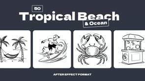 Animated Tropical Beach and Ocean, an Outline Icon by Brickclay (Thumbnail 6 of 6)