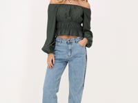 Groene off shoulder_1