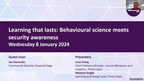 SASIG Webinar - Learning that lasts: Behavioural science meets security awareness 2025-01-08 11:00:17