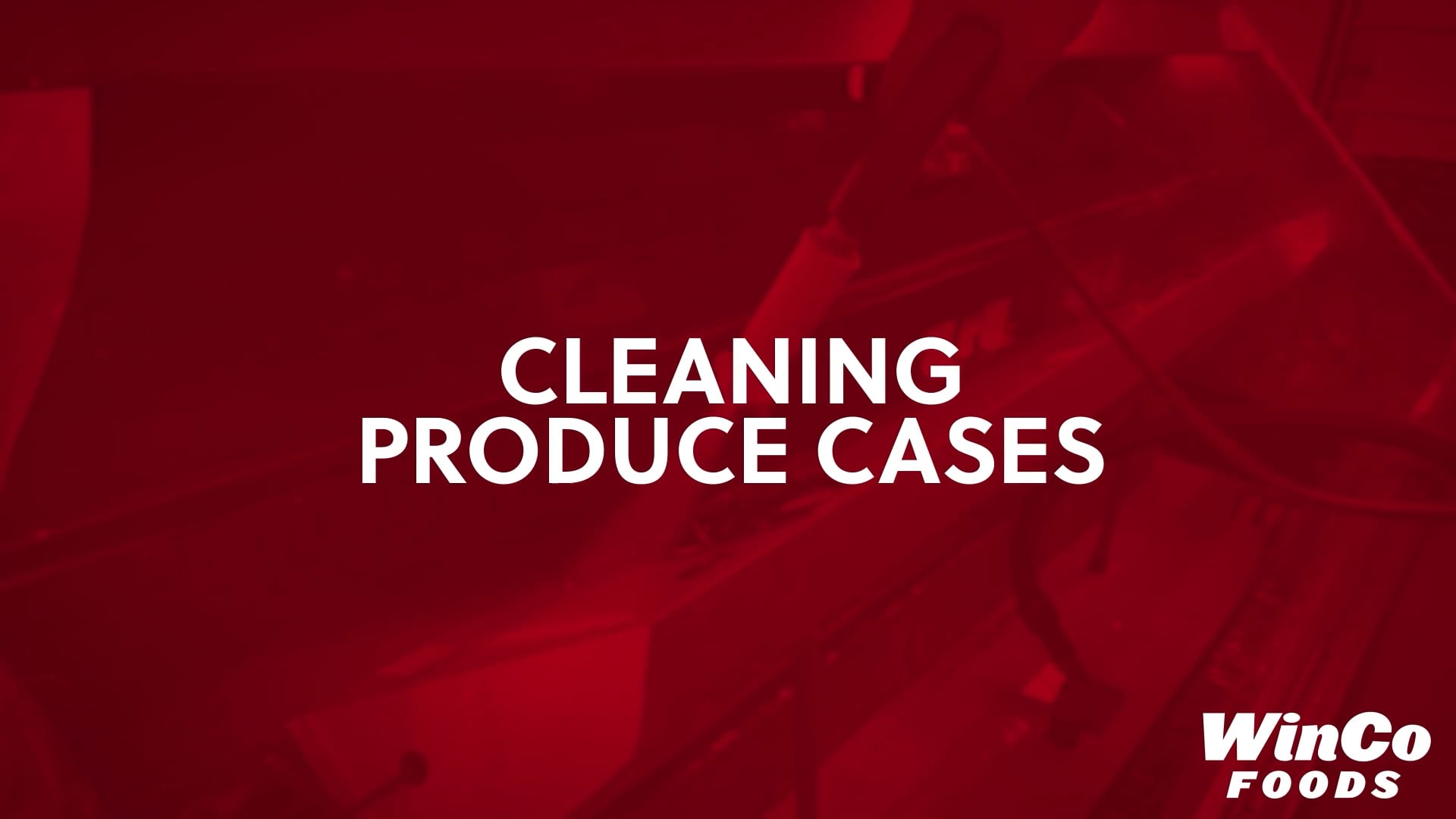 Cleaning Produce Cases - video thumbnail