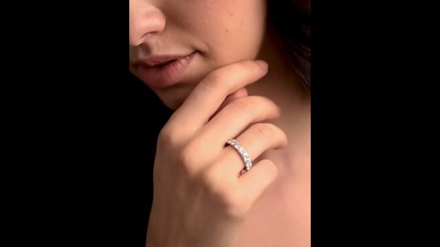 Meia Aliança 15 Pontos Diamante