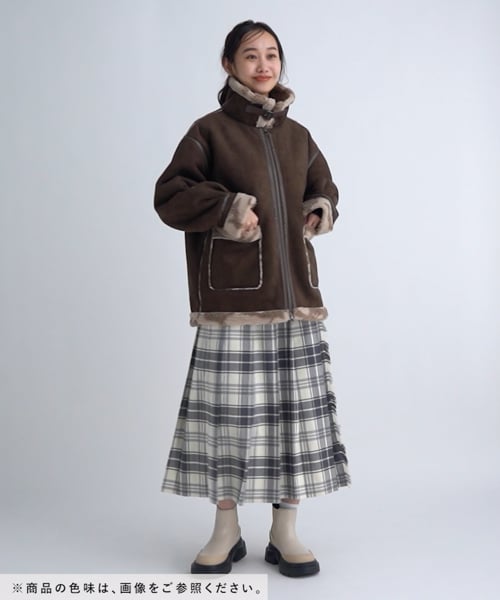 ムートンボアジャケット | [公式]ニコアンド（niko and ）通販