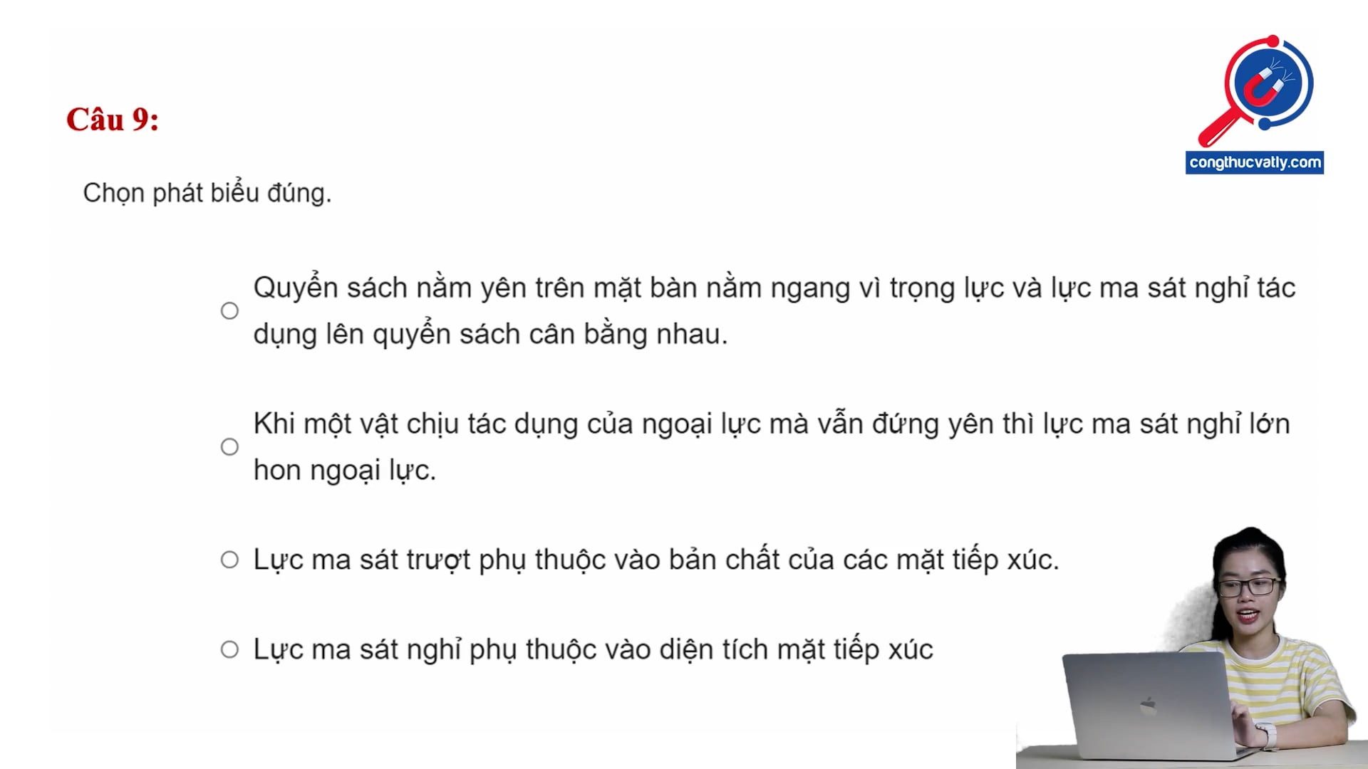 Đặc điểm lực ma sát