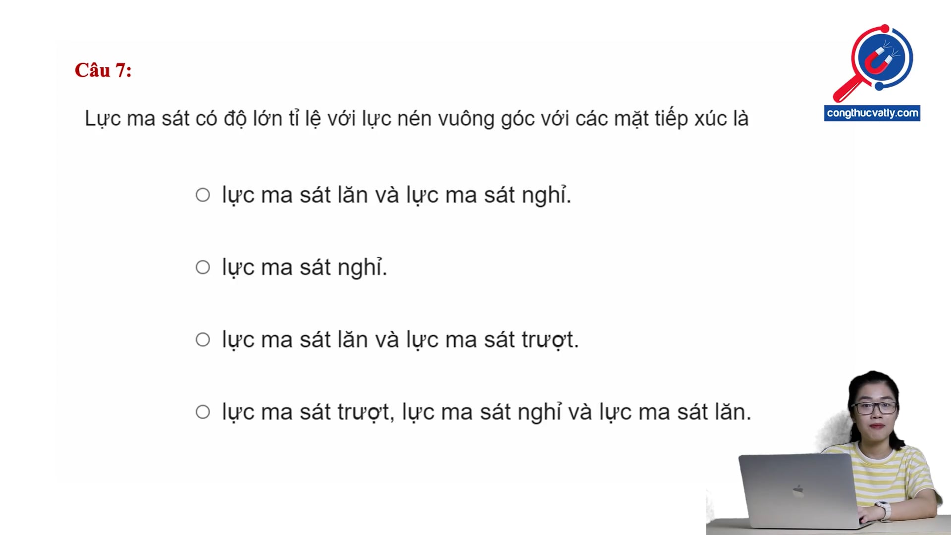 Đặc điểm lực ma sát