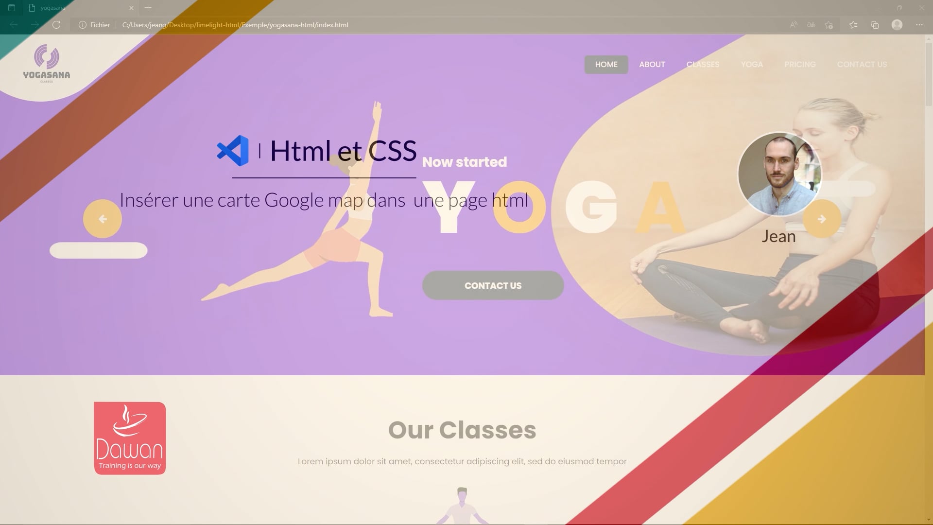 09 intégration d'une carte google map