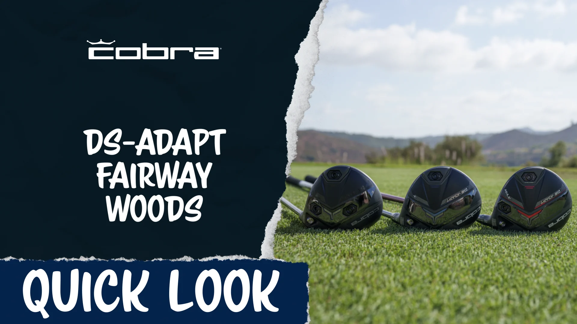 Bois De Parcours Cobra DS-Adapt X – 3HF – Flex Stiff – Main Droite – Neuf