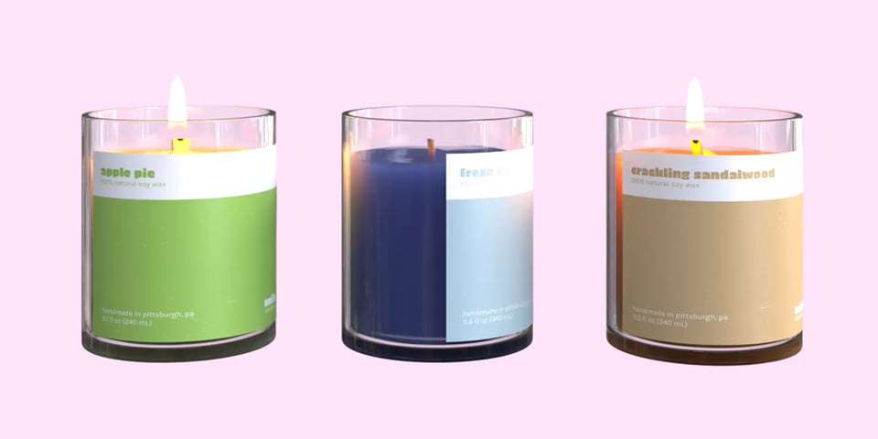 Product Rendering Project for Unify Candle Co.