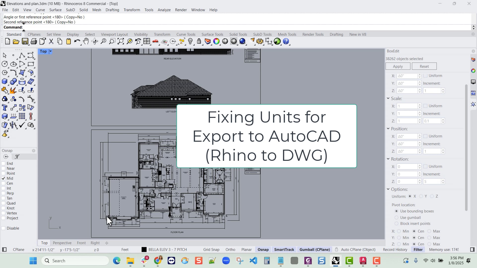 Fixing Mirrored Text in DWG & DXF Rhino Exports on Vimeo