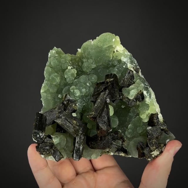 large Epidote, Prehnite & Stilbite (rare combo)