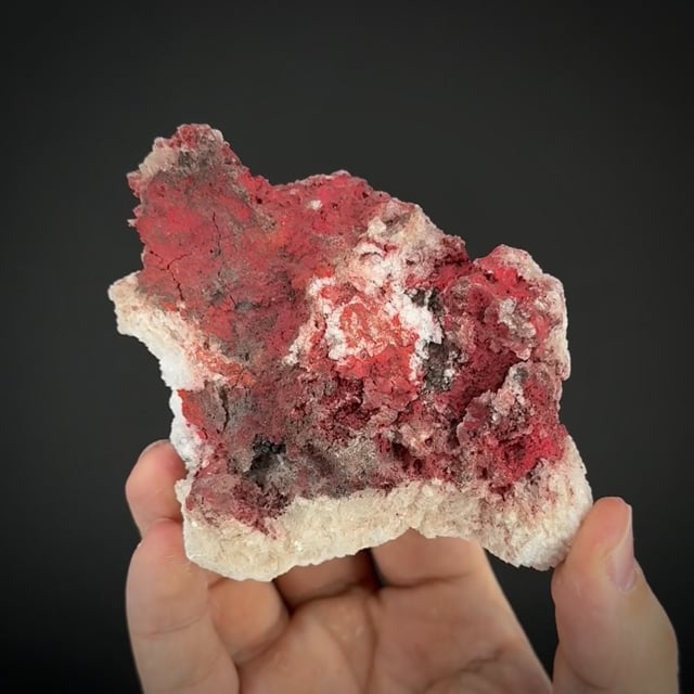 Cinnabar on Gypsum (RARE Texas)