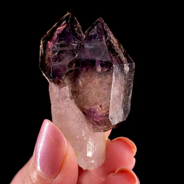 Quartz var: Amethyst / Smoky (scepter) (recent find)