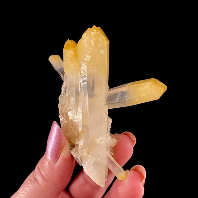 Quartz (''Mango'' Quartz) with Halloysite inclusions