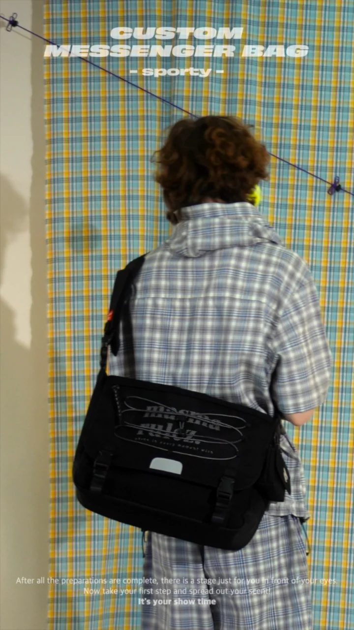 ★masmarulez★ [Strap Selection]Custom messenger bag _ Simpl MUSINSA | MASMARULEZ [INT] Custom messenger bag _ Simple Black